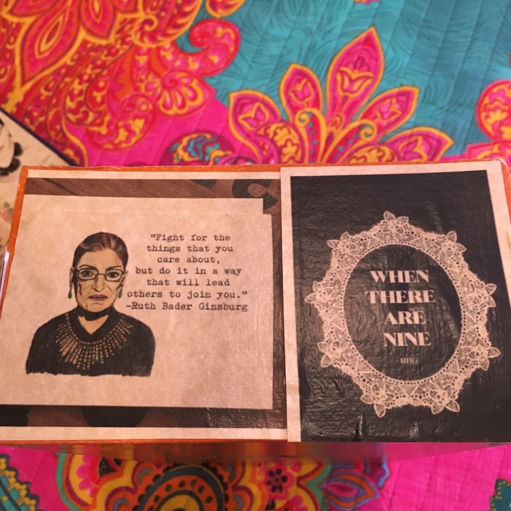 RBG ~ Ruth Bader Ginsburg Memory Box - Picture 2 of 16